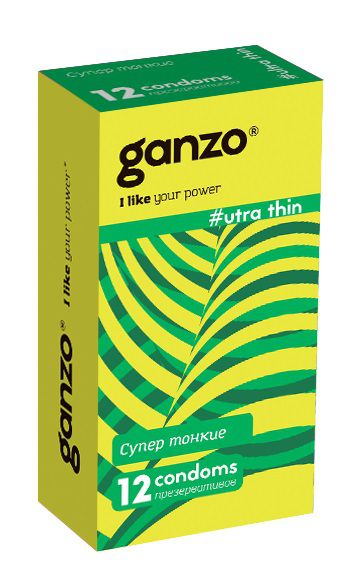 Ультратонкие презервативы Ganzo Ultra thin - 12 шт. - Ganzo - купить с доставкой в Чебоксарах