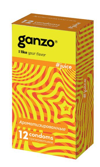 Ароматизированные презервативы Ganzo Juice - 12 шт. - Ganzo - купить с доставкой в Чебоксарах