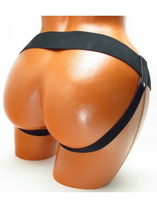 Трусики для страпона коричневого цвета - БДСМ Арсенал - купить с доставкой в Чебоксарах