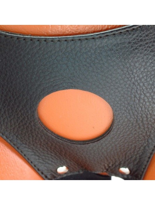 Трусики для страпона коричневого цвета - БДСМ Арсенал - купить с доставкой в Чебоксарах