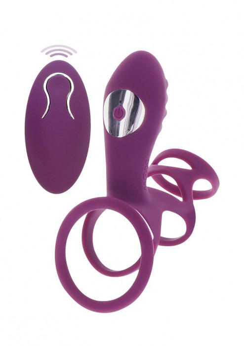 Фиолетовая эрекционная вибронасадка Halo Halo C-Ring Sleeve - Toy Joy - в Чебоксарах купить с доставкой