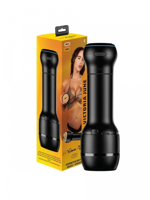 Мастурбатор-ротик с интерактивной насадкой PowerBlow   FeelVictoria Mouth - Kiiroo - в Чебоксарах купить с доставкой