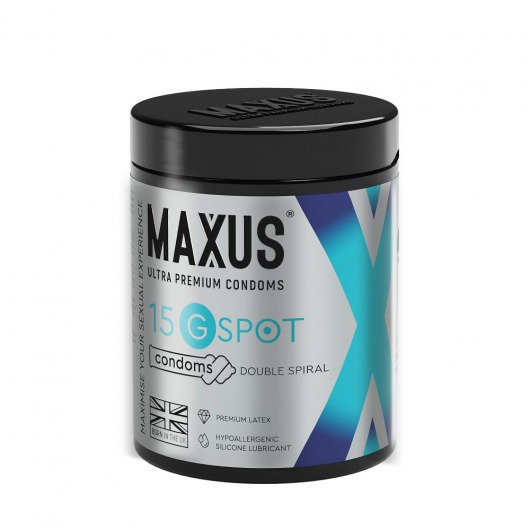 Гладкие презервативы Maxus G spot с двойной спиралью - 15 шт. - Maxus - купить с доставкой в Чебоксарах