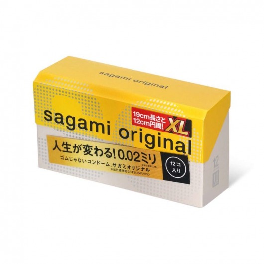 Презервативы увеличенного размера Sagami Original 0.02 XL-size - 12 шт. - Sagami - купить с доставкой в Чебоксарах