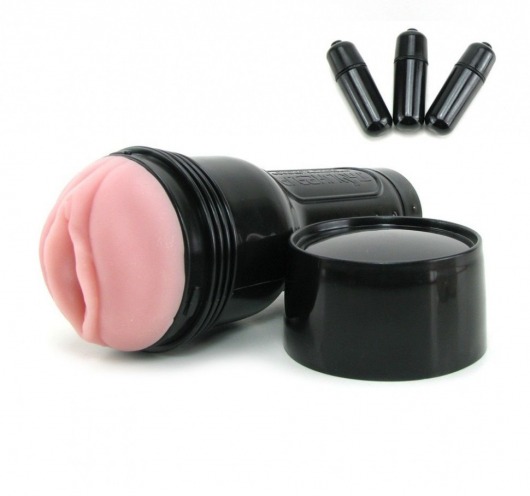 Мастурбатор-вагина Fleshlight - Vibro Pink Lady Touch с вибрацией - Fleshlight - в Чебоксарах купить с доставкой