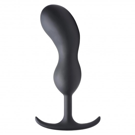 Черный массажер простаты с утяжелителями Premium Silicone Weighted Prostate Plug XL - 20,8 см. - XR Brands - в Чебоксарах купить с доставкой