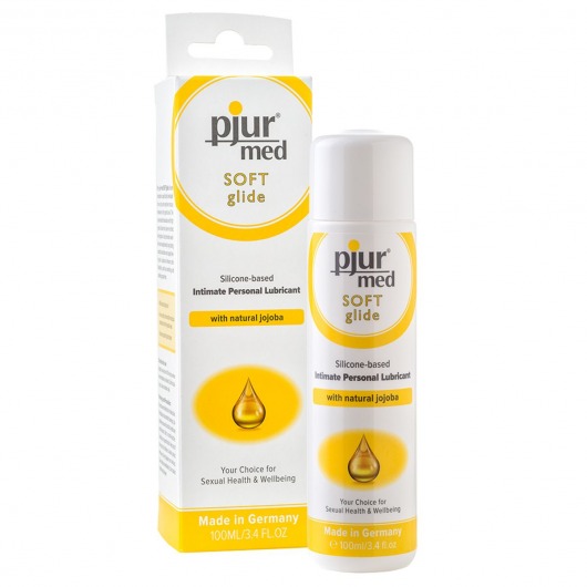Силиконовый лубрикант с жожоба pjur MED Soft glide - 100 мл. - Pjur - купить с доставкой в Чебоксарах