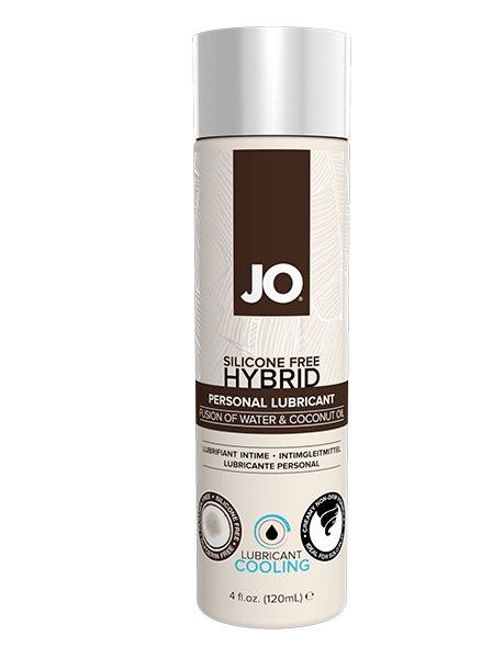 Водно-масляный лубрикант с охлаждающим эффектом JO Silicon free Hybrid Lubricant COOLING - 120 мл. - System JO - купить с доставкой в Чебоксарах