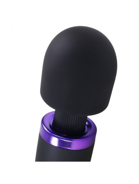 Черный жезловый вибромассажёр Merci Power Wand - Doc Johnson