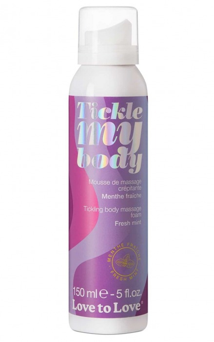 Массажная хрустящая пенка Tickle My Body Fresh Mint с ароматом мяты - 150 мл. - Love to Love - купить с доставкой в Чебоксарах