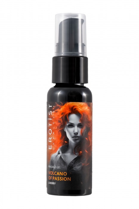 Гель с эффектом вибрации Volcano Of Passion со вкусом вишни - 25 мл. - Erotist Lubricants - купить с доставкой в Чебоксарах