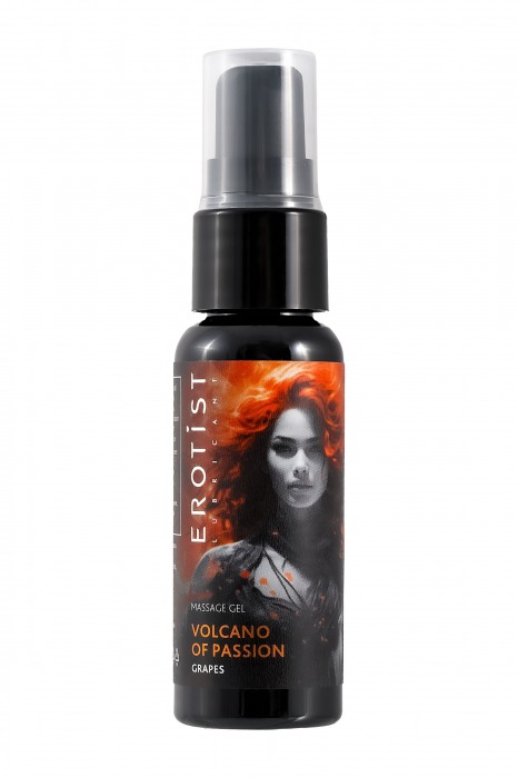 Гель с эффектом вибрации Volcano Of Passion со вкусом винограда - 25 мл. - Erotist Lubricants - купить с доставкой в Чебоксарах