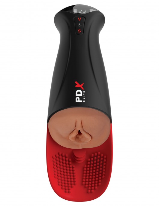 Мастурбатор-вагина в колбе с вибрацией Fuck-O-Matic Pro XL - Pipedream - в Чебоксарах купить с доставкой