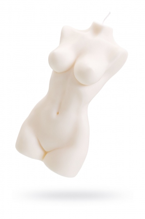 Белая интерьерная свеча в форме женского торса - 850 гр. - Pecado - купить с доставкой в Чебоксарах