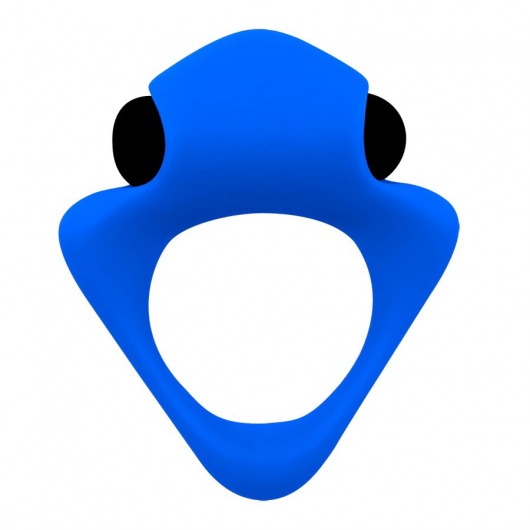 Синее эрекционное кольцо Wooomy Tribeс с вибрацией - Adrien Lastic - в Чебоксарах купить с доставкой