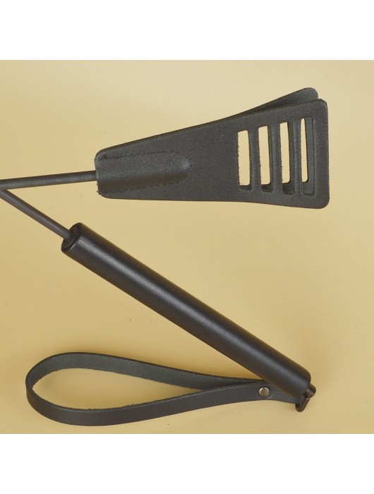 Черный кожаный стек «Сириус» - 60 см. - Sitabella - купить с доставкой в Чебоксарах