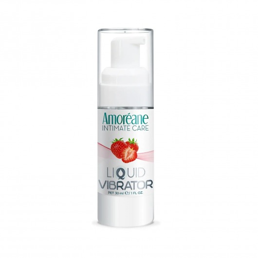 Жидкий вибратор со вкусом клубники Amoreane Strawberry - 30 мл. - Amoreane - купить с доставкой в Чебоксарах