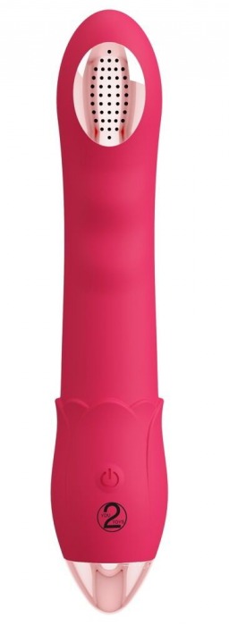 Малиновая насадка на душ с вибрацией Showers to orgasm - 20,1 см. - Orion - купить с доставкой в Чебоксарах