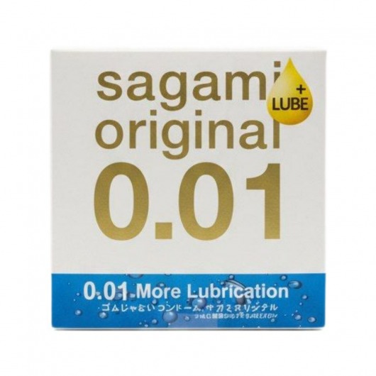 Увлажнённый презерватив Sagami Original 0.01 Extra Lub - 1 шт. - Sagami - купить с доставкой в Чебоксарах
