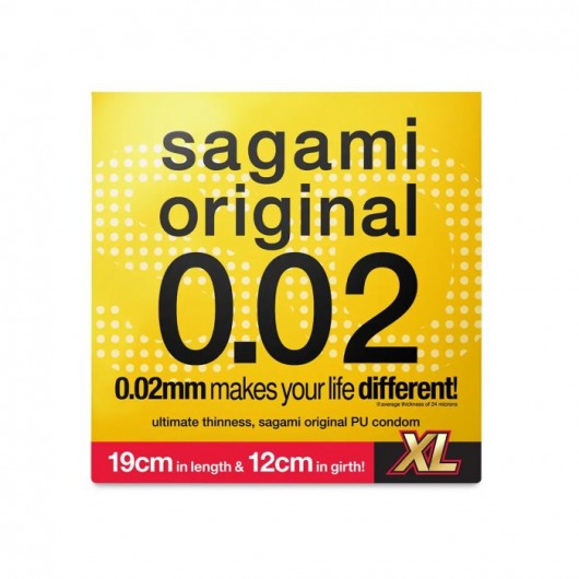 Презерватив увеличенного размера Sagami Original 0.02 XL-size - 1 шт. - Sagami - купить с доставкой в Чебоксарах