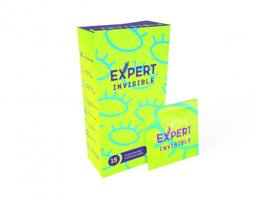Ультратонкие презервативы Expert Invisible - 15 шт. - Expert - купить с доставкой в Чебоксарах