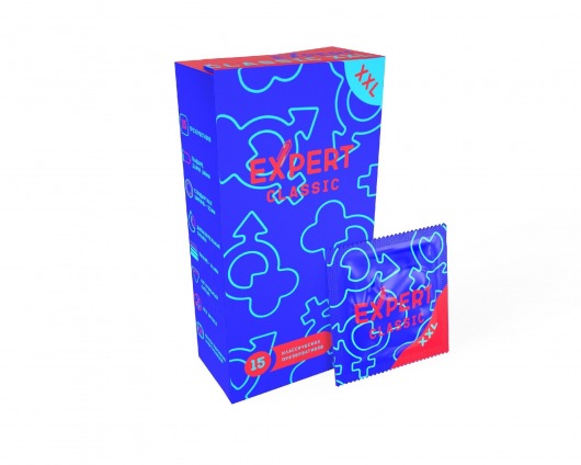 Презервативы увеличенного размера Expert Classic XXL - 15 шт. - Expert - купить с доставкой в Чебоксарах