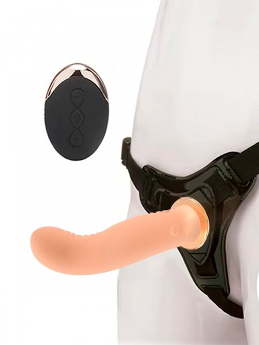 Женский вибрострапон со съемной насадкой и пультом ДУ - Erokay - купить с доставкой в Чебоксарах