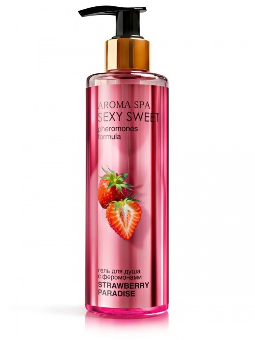 Гель для душа с феромонами и ароматом клубники Strawberry Paradise - 200 мл. -  - Магазин феромонов в Чебоксарах
