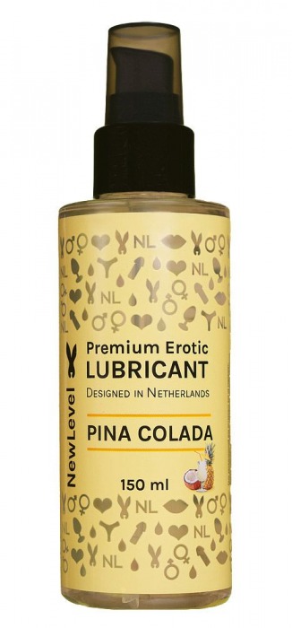 Ароматизированный лубрикант на водной основе NewLevel Pina Colada - 150 мл. - NewLevel - купить с доставкой в Чебоксарах