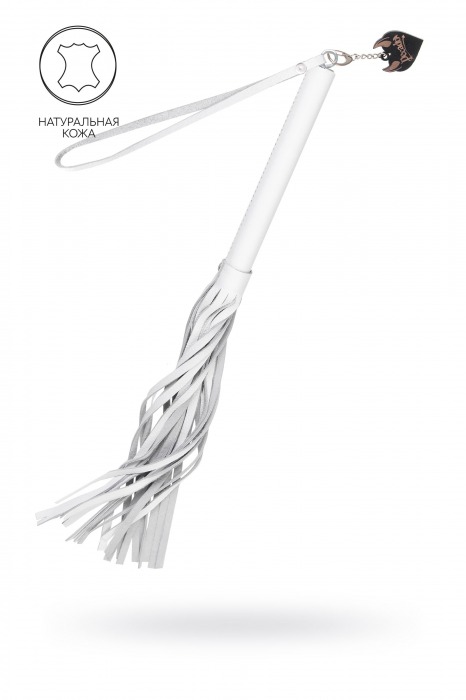 Белая кожаная плеть - 50 см. - Pecado - купить с доставкой в Чебоксарах