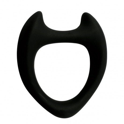 Черное эрекционное кольцо с рожками Wooomy Toro M - Adrien Lastic - в Чебоксарах купить с доставкой
