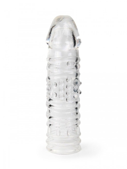Прозрачная закрытая насадка на пенис - 17 см. - Sex Expert - в Чебоксарах купить с доставкой