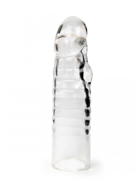 Прозрачная закрытая насадка на член - 15 см. - Sex Expert - в Чебоксарах купить с доставкой