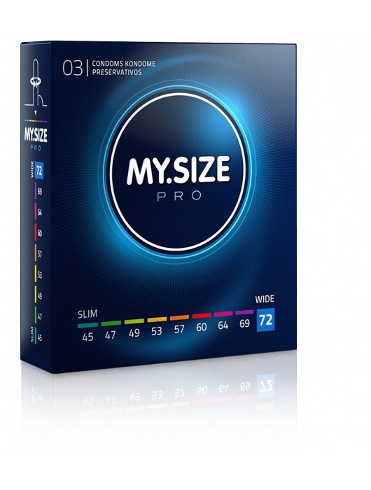 Презервативы MY.SIZE размер 72 - 3 шт. - My.Size - купить с доставкой в Чебоксарах