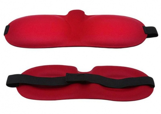 Красная глухая маска на резинке - Sitabella - купить с доставкой в Чебоксарах