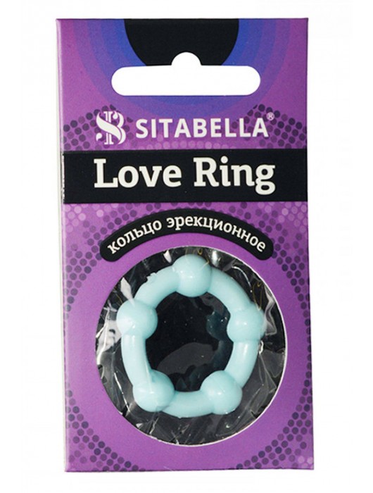 Цветное эрекционное кольцо Love Ring с бусинами - Sitabella - в Чебоксарах купить с доставкой