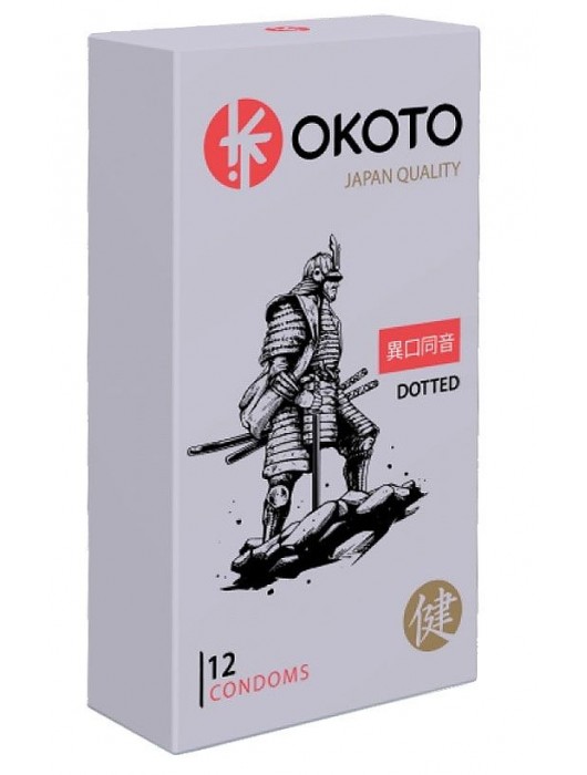 Точечные презервативы OKOTO Dotted - 12 шт. - Sitabella - купить с доставкой в Чебоксарах