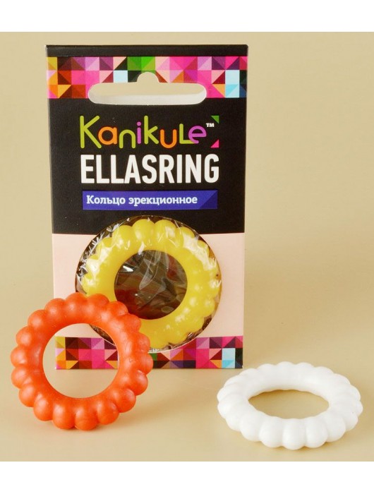 Цветное рельефное эрекционное кольцо Ellasring - Sitabella - в Чебоксарах купить с доставкой