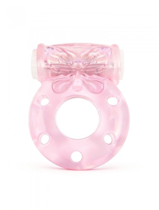 Розовое эрекционное виброкольцо с бабочкой - 1137 - в Чебоксарах купить с доставкой