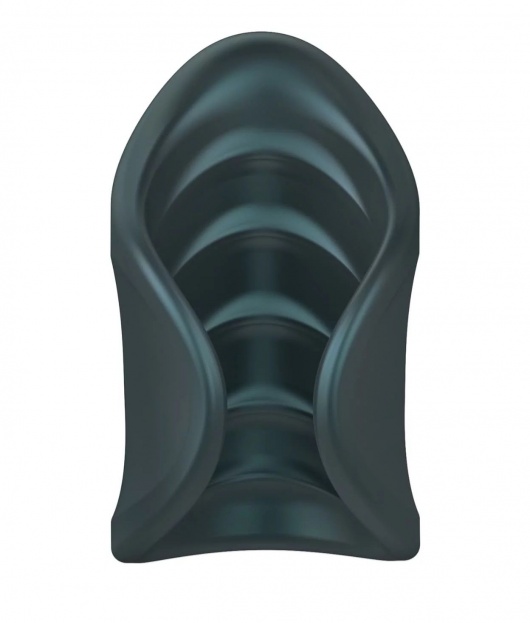 Серый сквозной мастурбатор с вибрацией Manwan Starter - Manwan - в Чебоксарах купить с доставкой