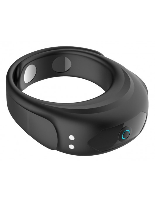 Черное эрекционное виброкольцо на ремешках - Boys of Toys - в Чебоксарах купить с доставкой