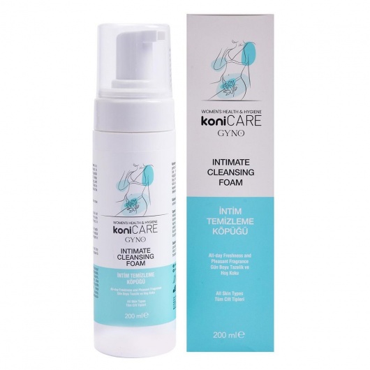 Пенка для интимной гигиены Konicare Gyno Intimate Cleasing Foam - 200 мл. - JoyDrops - купить с доставкой в Чебоксарах