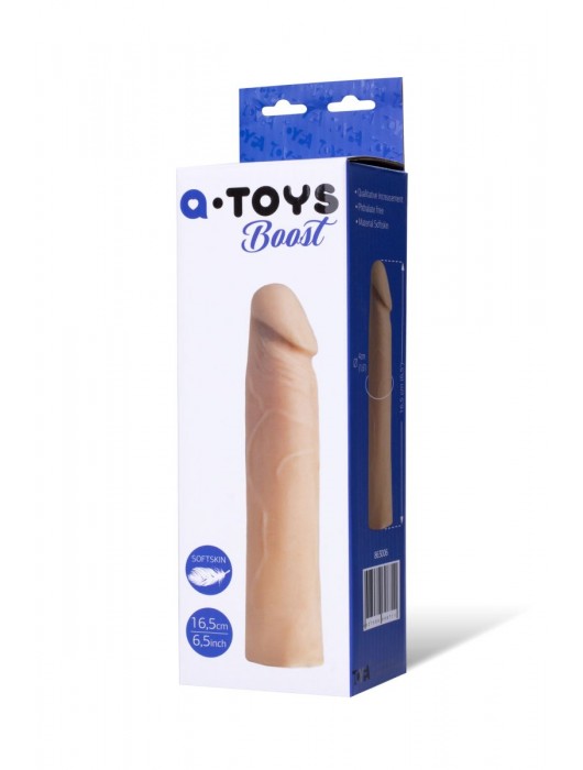 Реалистичная насадка с ярко выраженной головкой - 16,5 см. - A-toys - в Чебоксарах купить с доставкой