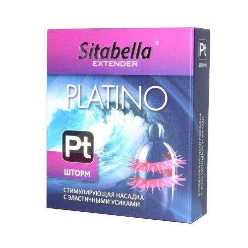 Стимулирующая насадка со спиралью из усиков Platino  Шторм - Sitabella - купить с доставкой в Чебоксарах