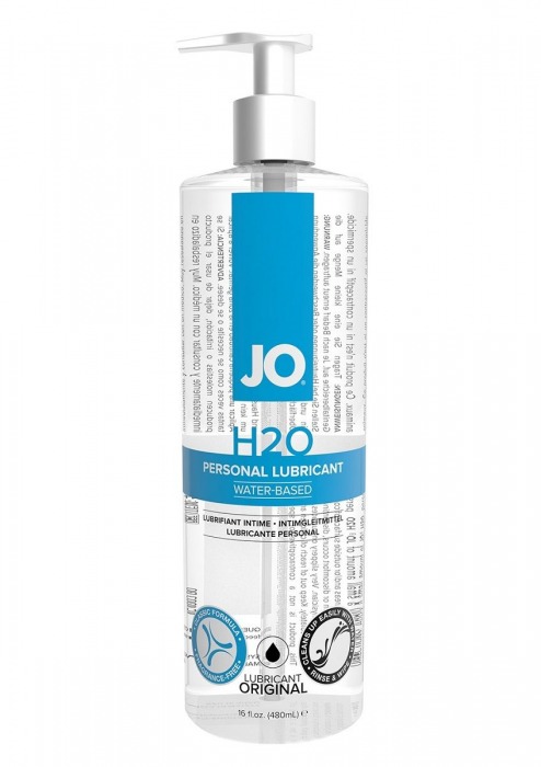 Лубрикант на водной основе JO Personal Lubricant H2O с дозатором - 480 мл. - System JO - купить с доставкой в Чебоксарах