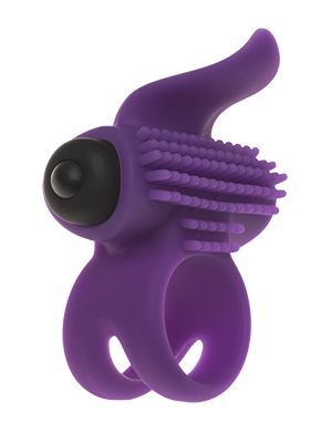 Эрекционное кольцо с подхватом мошонки и стимуляцией клитора Bullet Lastic Ring - Adrien Lastic - в Чебоксарах купить с доставкой