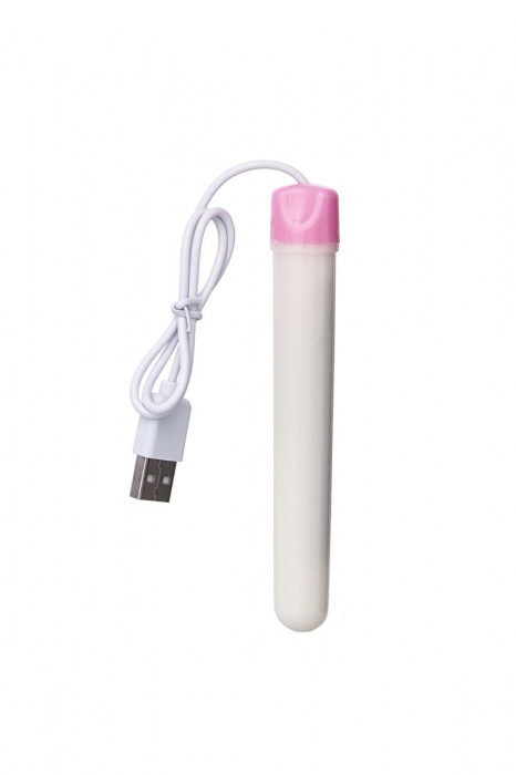 Мастурбатор-вагина в белой колбе с присоской и функцией нагрева - A-toys - в Чебоксарах купить с доставкой