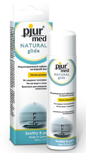 Нейтральный лубрикант на водной основе pjur MED Natural glide - 100 мл. - Pjur - купить с доставкой в Чебоксарах