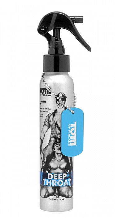 Спрей для лёгкого проникновения во время орального секса Tom of Finland Deep Throat Spray - 118 мл. - Доминирующее кольцо - купить с доставкой в Чебоксарах