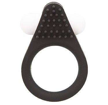 Чёрное эрекционное кольцо LIT-UP SILICONE STIMU RING 1 BLACK - Dream Toys - в Чебоксарах купить с доставкой